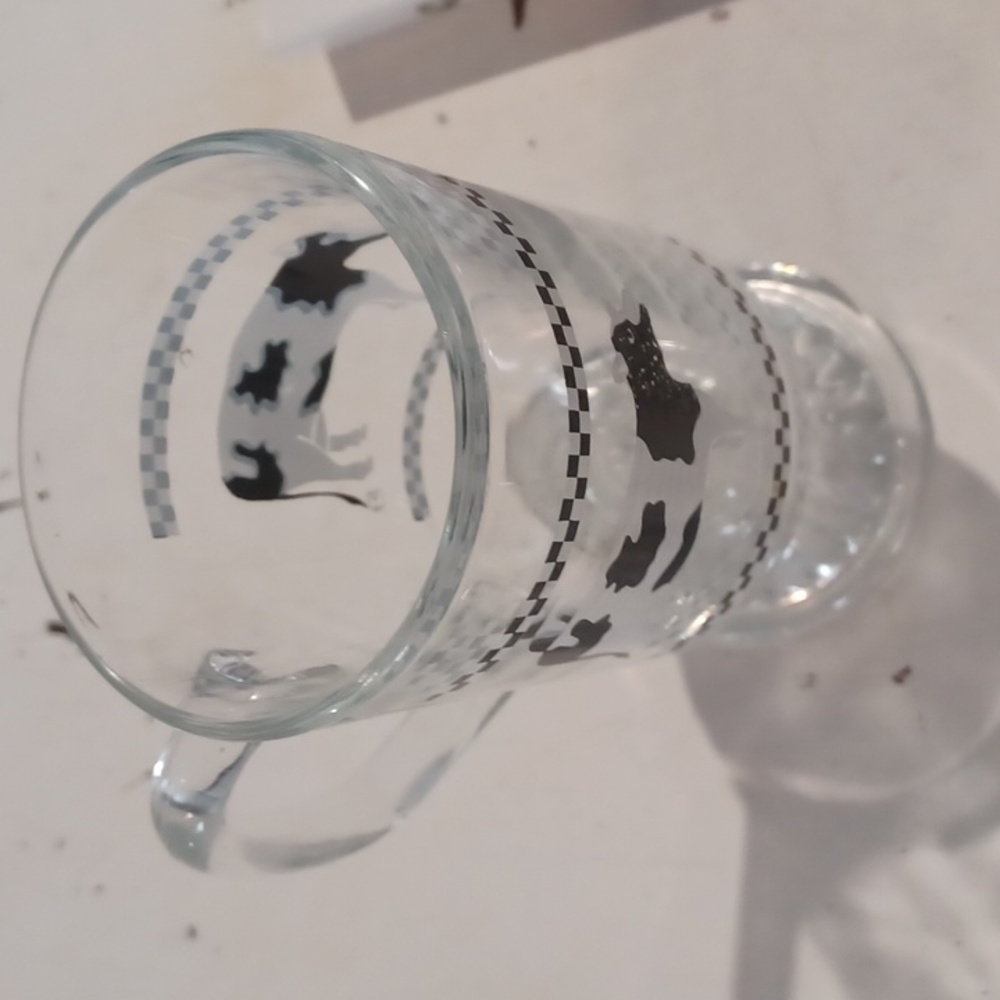 Vintage Cow Pedestal Glasses Set 4 - Picture 9 of 10